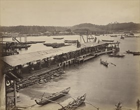 Landing Stage, Point de Galle, Ceylon; Galle, Sri Lanka; about 1863 - 1874; Albumen silver print