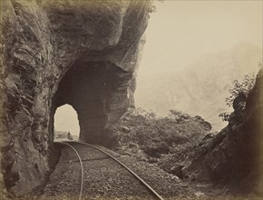 On the Railway between Colombo and Kandy, the Sensation Point; Sri Lanka; about 1863 - 1874; Albumen silver print