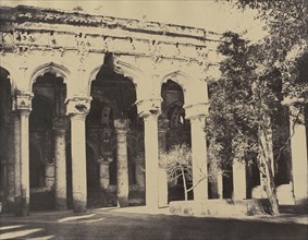 Madura. Trimul Naik's Palace, East Facade in Quadrangle; Capt. Linnaeus Tripe, English, 1822 - 1902, Madura, India; 1858