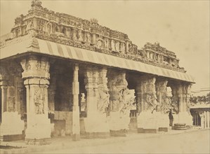 Madura. Trimul Naik's Choultry East Front; Capt. Linnaeus Tripe, English, 1822 - 1902, Madura, India; 1858; Albumen silver