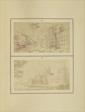 Principal Front of the Escorial; Nikolaas Henneman, British, 1813 - 1893, London, England; 1847; Salted paper print