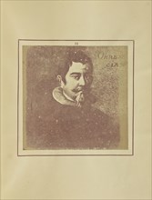 Portrait of Pedro Orrente by M. Tessin; Nikolaas Henneman, British, 1813 - 1893, London, England; 1847; Salted paper print
