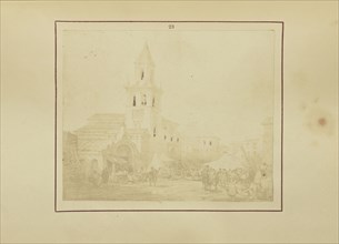 View of the Church of All Saints and the Feria at Seville; Nikolaas Henneman, British, 1813 - 1893, London, England; 1847
