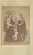 Sta. Rufina and Sta. Justa, Patronesses of Seville; Nikolaas Henneman, British, 1813 - 1893, London, England; 1847; Salted