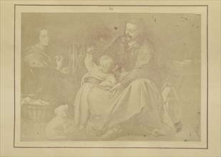 Holy Family, Known as that of the Little Bird; Nikolaas Henneman, British, 1813 - 1893, London, England; 1847; Salted paper