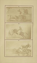 Mariano Ceballos Riding a Bull in the Bull-Ring at Madrid; Nikolaas Henneman, British, 1813 - 1893, London, England; 1847