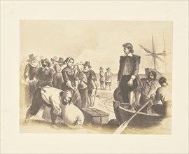 Departure of the Mayflower; Mathew B. Brady, American, about 1823 - 1896, New York, United States; 1859; Albumen silver print