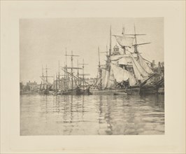 Great Yarmouth Harbour; Peter Henry Emerson, British, born Cuba, 1856 - 1936, London, England; 1890; Photogravure