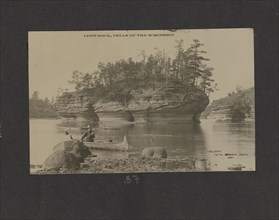 Lone Rock, Dells of the Wisconsin; Henry Hamilton Bennett, American, born Canada, 1843 - 1908, Wisconsin, United States