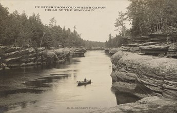 Up River from Cold Water Canon Dells of the Wisconsin; Henry Hamilton Bennett, American, born Canada, 1843 - 1908, Michigan