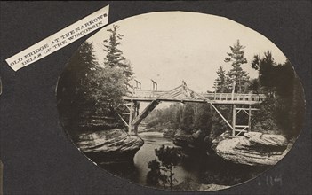 Old Bridge at the Narrows Dells of the Wisconsin; Henry Hamilton Bennett, American, born Canada, 1843 - 1908, Michigan, United