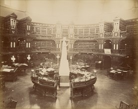 Ottawa, Interieur de la bibliotheque au palais du parlement; Ottawa, Canada; 1860s - 1880s; Albumen silver print