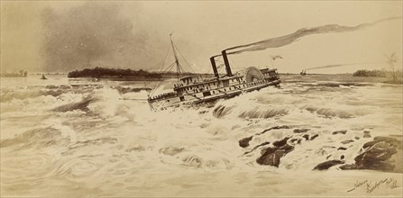 Montreal, les rapides du Saint-Laurent; Notman & Sandham, Canadian, 1877 - 1882, Montreal, Quebec, Canada; 1878; Albumen silver