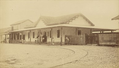 Vera-Cruz, Station du Chemin de fer; Veracruz, Mexico; 1860s - 1880s; Albumen silver print