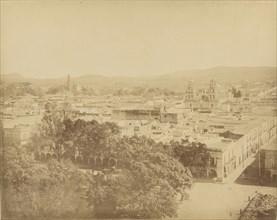 Mexico. Puebla, Panoramic View; Abel Briquet, French, 1833 - ?, Puebla, Mexico; 1860s - 1880s; Albumen silver print