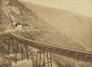Vistas Mexicanas. Wimer Viaduct, Nacional Railroad; Abel Briquet, French, 1833 - ?, Mexico; 1860s - 1880s; Albumen silver print