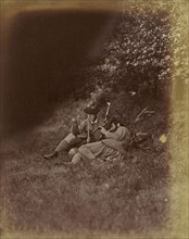 A Day's Deerstalking: Be Quiet. Here He Comes; Ronald Ruthven Leslie-Melville, Scottish,1835 - 1906, England; 1860s; Albumen