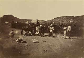 Native Abyssinians. Colonel Room. Camp Senafé; Ronald Ruthven Leslie-Melville, Scottish,1835 - 1906, Ethiopia; about 1867