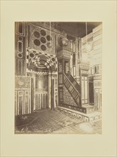 Le Caire - Intérieur de la mosquée El-Bordei; Félix Bonfils, French, 1831 - 1885, 1870s; Albumen silver print