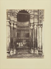 Caire - Niche de la mosquée sultan sic Kalaoun; Félix Bonfils, French, 1831 - 1885, 1870s; Albumen silver print