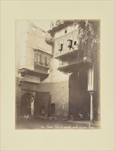 Caire - Cour de maison arabe, au vieux Caire; Félix Bonfils, French, 1831 - 1885, 1870s; Albumen silver print