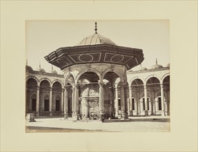 Le Caire. Mosquée de Mohamet Ali, fontaine des Ablutions sic, égypt; Félix Bonfils, French, 1831 - 1885, 1870s; Albumen silver