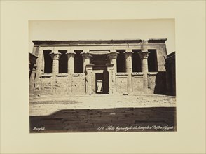 Salle hypostyle du temple d'Edfou, égypte, Félix Bonfils, French, 1831 - 1885, 1870s; Albumen silver print