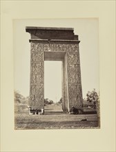 Karnak. Temple de Ramessès IV. Porte triomphale; Félix Bonfils, French, 1831 - 1885, 1870s; Albumen silver print