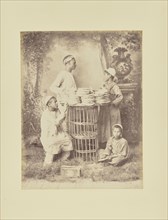 Bread Sellers; Hippolyte Arnoux, French, active 1860s - 1880s, Port Said, Egypt, Africa; 1870s; Albumen silver print