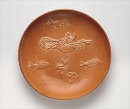 Red-Slip Bowl; North Africa, Tunisia; about 400; Terracotta; 17.8 cm, 7 in