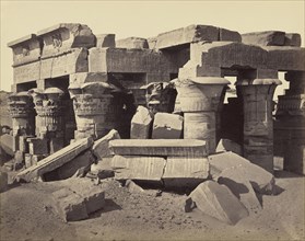 The Temple of Horus and Sobek, Kom Ombo; Francis Frith, English, 1822 - 1898, Kom Ombo, Egypt; negative 1857; print 1858 - 1860