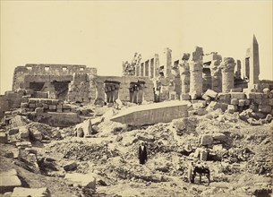 The Temple of El-Karnak. From the South East; Francis Frith, English, 1822 - 1898, Karnak, Thebes, Egypt; about 1858; Albumen