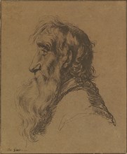Head of an Old Man; Jacques de Gheyn III, Dutch, about 1596 - 1644, about 1616; Pen and brown ink; 22 x 18 cm