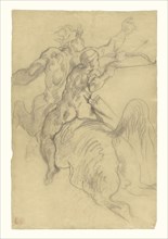 The Education of Achilles; Eugène Delacroix, French, 1798 - 1863, about 1844; Pencil; 21.1 x 15 cm, 8 5,16 x 5 7,8 in