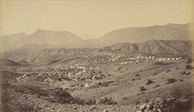 Desert camp; John Burke, British, active 1860s - 1870s, Afghanistan; 1878 - 1879; Albumen silver print