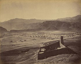 Distant view of camp; John Burke, British, active 1860s - 1870s, Afghanistan; 1878 - 1879; Albumen silver print