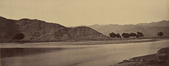 River scene; John Burke, British, active 1860s - 1870s, Afghanistan; 1878 - 1879; Albumen silver print