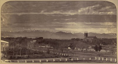 General View from Above the 3rd B.C. Mess Looking Towards the Church; Baker & Burke, John Burke, British, active 1860s - 1870s