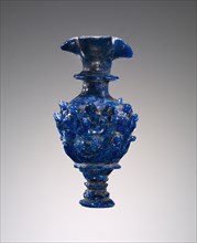 Core-formed dark blue small Oinochoe; Etruria, perhaps, Italy; 7th century B.C; Glass; 8.8 × 4.4 × 4.2 cm