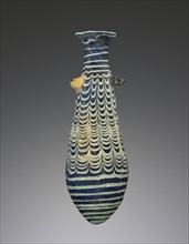 Alabastron; perhaps Syria; 2nd - 1st century B.C; Glass; 11.4 cm, 4 1,2 in