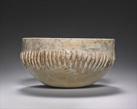 Ribbed Bowl; Eastern Mediterranean; end of 1st century B.C. - beginning of 1st century A.D; Glass; 5.2 x 10.1 cm, 2 1,16 x 4 in