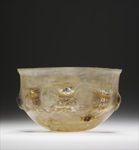 Ribbed Bowl; Eastern Mediterranean; 1st century B.C; Glass; 5.6 x 9.3 cm, 2 3,16 x 3 11,16 in