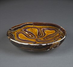 Agate Glass Bowl; Eastern Mediterranean; end of 1st century B.C. - 1st century A.D; Glass; 2.8 x 12.6 cm, 1 1,8 x 4 15,16 in