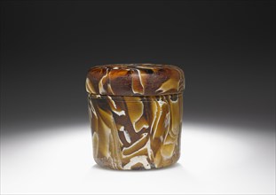 Lidded Pyxis; perhaps Italy; 1st century; Glass; 5.1 × 5.7 cm, 2 × 2 1,4 in