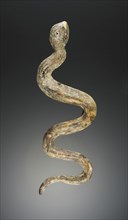 Brown and Yellow Snake; about 1st century; Glass; 36 cm, 14 3,16 in