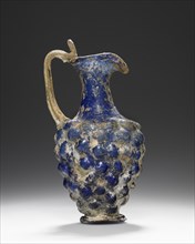 Blue Grape-Cluster Pitcher; Eastern Mediterranean; about 1st - 2nd century; Glass; 12 cm, 4 3,4 in