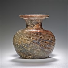 Flask; Eastern Mediterranean; 3rd - 4th century; Glass; 9.7 cm, 3 13,16 in