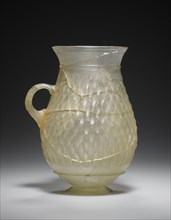 One-handled Jug; Eastern Mediterranean; end of 1st - beginning of 2nd century; Glass; 13.2 cm, 5 3,16 in