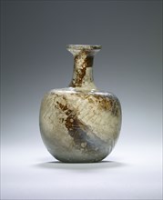 Flask; Eastern Mediterranean; 3rd - 4th century; Glass; 10.5 cm, 4 1,8 in