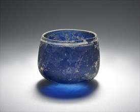 Beaker; Eastern Mediterranean; first half of 1st century; Glass; 6 x 6.3 cm, 2 3,8 x 2 1,2 in